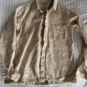Jungmaven Button up jacket natural dyed splatter